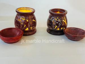 Handmade Natural Soapstone Carving <b>Oil</b> <b>Burner</b> Most Beautiful Design for Home Decorations Religious Use Scented Wood Features - Product Image 5