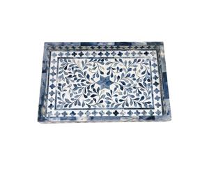 Bandeja para servir con incrustaciones de hueso rectangulares hechas a mano de alta calidad, bandejas para servir desayuno en el hogar, Hotel, restaurante, nuevo diseño para - Product Image 6