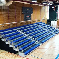 JY-750 Gradas Telescópicas Retráctiles de Fábrica China, Sistema de Asientos para Estadios Escolares, Gimnasios de Baloncesto