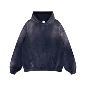 2025 Custom Made Graphic Oversized Unisex 100% Cotton Streetwear Sun Fade <b>Bleach</b> Acid Wash <b>Hoodie</b> for Unisex Wholesale Rate - Product Image 1