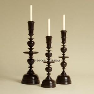 Design d'art rustique vintage en métal galvanisé, pièce maîtresse de table à l'aspect attrayant, bougeoir, accessoires de foudre - Product Image 2