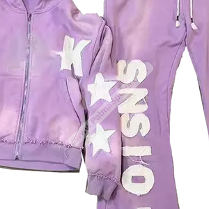 Survêtements unisexes tendance d'hiver, grande taille, broderie usée, personnalisables, 100% coton, vente flash - Product Image 5