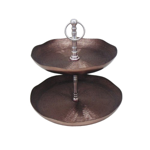Multi-functional Wooden Dark Brown Finishing Cake Stand Decorating Cake Server Stand Tabletop Decoration Stand Cake Server - Product Image 2