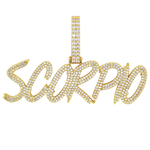 Pendentif Moissanite unisexe en argent sterling 925 personnalisable bijoux fins avec diamant pour fêtes style Hip Hop - Product Image 1