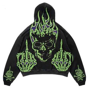 Hombres sudaderas con capucha de impresión de pantalla personalizada pulóver algodón polar Sudadera con capucha de gran tamaño al por mayor Streetwear moda gimnasio Activewear - Product Image 2