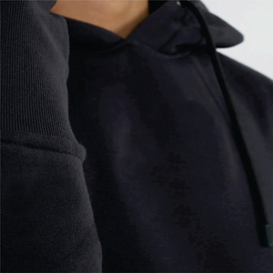 Sweat-shirt à capuche ample et respirant pour homme, en molleton de coton mélangé avec broderie 3D, collection Hiver 2025 – Style décontracté - Product Image 6