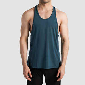 Vente en gros Débardeurs personnalisés de grande qualité, respirants, grande taille pour hommes, vêtements de sport sans manches en tissu doux Méthode de tissage tricoté - Product Image 1