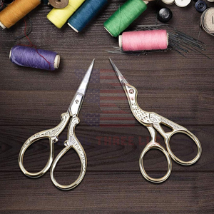 Embroidery Scissors Sharp-Stork Scissors Sewing Crafting Art Work <strong>Threading</strong> Needle work Small Shears 2 Pcs Nose <strong>Eyebrow</strong> Trimming - Product Image 3
