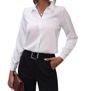 C Chemise tendance de haute qualité en gros Chemises décontractées à manches longues personnalisées Chemises pour femmes respirantes au design élégant - Product Image 1