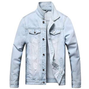 Best Selling Winter Fashion Washed Heavy Craft Embroidered Denim Custom <b>Jacket</b> <b>Men's</b> 100% Cotton Waterproof Breathable New - Product Image 1