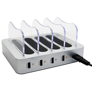 Système de protection multi-intelligente Smart IC, station de charge USB multi-ports 34W à charge rapide avec voyant lumineux pour tablette et téléphone - Product Image 5