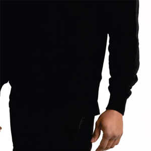 Sudadera con capucha Popular de fábrica de ropa para hombre, sudadera de lana en blanco negra de algodón 100% de peso pesado personalizada, sudadera de gran tamaño para hombre - Product Image 6