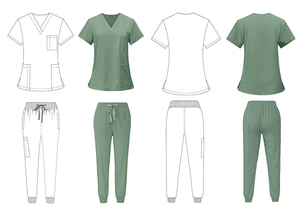 Unisex Quick Drying Short Sleeved Surgical Work Scrub Uniform <b>Nurse</b> Doctor Pet Hospital Uniforms for Men Women - Product Image 2