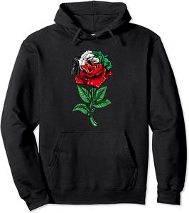 Sweat à capuche pour homme noir imprimé Free Palestine en coton French Terry, décontracté, pour l'automne, avec poche, coupe classique - Product Image 6