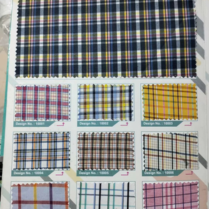 ผ้าฝ้ายเทนเซลพรีเมียม ย้อมเส้นด้าย กว้าง 58 นิ้ว เนื้อผ้านุ่ม ทนทาน เหมาะสำหรับตัดเย็บเสื้อเชิ้ตเด็กชาย/เด็กหญิง แฟชั่นเสื้อผ้า - Product Image 1