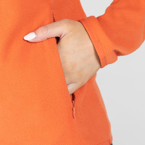 Vêtements pour femmes Top Meath à demi-fermeture éclair avec poches avant Nouvelle arrivée T-shirt à manches longues à demi-fermeture éclair personnalisé - Product Image 5
