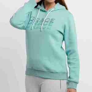 เสื้อมีฮู้ดสีชมพูพรีเมี่ยมสำหรับผู้หญิงคอลเลกชันใหม่2025เสื้อมีฮู้ดมีสไตล์กำหนดโลโก้ได้เอง - Product Image 2