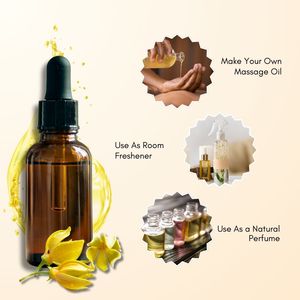 100% huile essentielle d'ylang ylang biologique pure pour bougie de parfum diffuseur d'arôme marque privée en gros huiles essentielles en vrac - Product Image 1