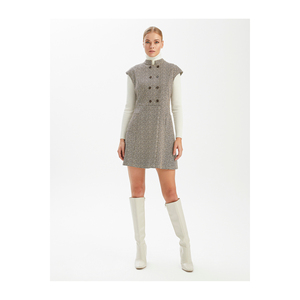 Casual <strong>Patterned</strong> Dress with Pockets <strong>on</strong> Top Made From Viscose Blend - Product Image 5