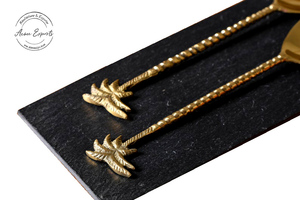 Cuillère à ananas élégante en or Design unique et élégant pour le service et la décoration Parfait pour les cadeaux et les repas - Product Image 6