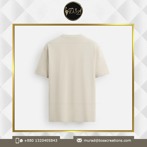 T-shirt 100% coton à manches courtes et col en O pour hommes, séchage rapide, forte demande, design personnalisé, coupe régulière unie - Product Image 6