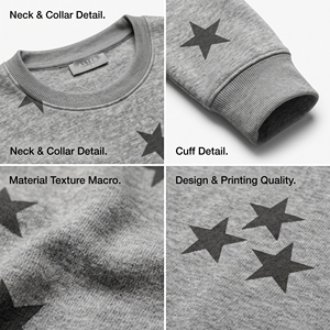 เสื้อสเวตเชิ้ตผู้ชายขายส่ง สีพื้น ทรงปกติ พิมพ์ลายลำลอง ใส่ได้ในฤดูใบไม้ร่วง พิมพ์ลายด้วยความร้อน ผ้าฝ้าย 100% - Product Image 5