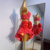 Haut de gamme nouvelle jupe de danse latine Costume de Performance Costume de compétition adulte femme Art examen Costume de Performance