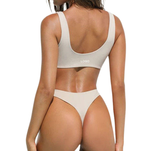 Sujetador deportivo de nailon Spandex transpirable para adultos Sujetador deportivo sin costuras de secado rápido de alta calidad Ropa atlética de alto soporte para mujeres - Product Image 2