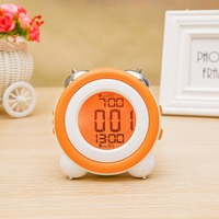 Réveil numérique Huayang 0705 avec écran LCD, affichage de la température et de l'humidité, fonction snooze, sonnerie, réveil de bureau pour enfants