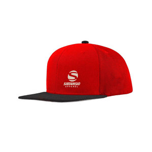 Casquette de baseball à visière plate à 6 panneaux brodée sur mesure, style streetwear - Product Image 1