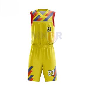 Ensemble de vêtements de basket-ball réversibles personnalisés chauds Nom en polyester à séchage rapide Conception imprimée respirante vierge Conception libre par sublimation - Product Image 4