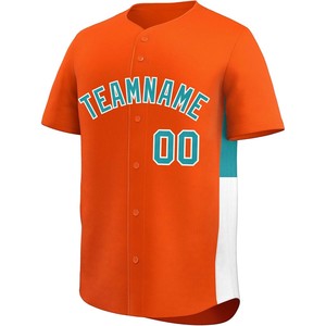 Maillot de baseball pour jeunes broderie personnalisée sergé bouton complet nom de l'équipe chemise de softball à séchage rapide respirant coupe athlétique - Product Image 2