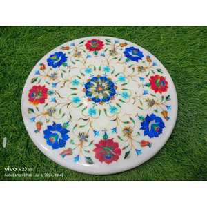 Mesa de mármol hecha a mano de la mejor calidad al por mayor para la decoración de la oficina en casa, artesanías de piedra semipreciosa hechas a mano al mejor precio - Product Image 1