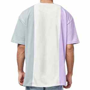 Style personnalisé couleur unie séchage rapide goutte épaule t-shirt 100% coton été tenue décontracté t-shirts - Product Image 2