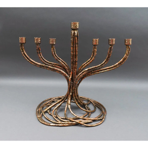 New Design Metal Candelabra for Wedding Decoration Centerpiece Brass <b>Copper</b> Antique Shade Candelabra <b>Candle</b> Jars Supplies - Product Image 4