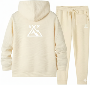 Conjunto de Sudadera con Capucha Personalizada con Logotipo para Hombre |   Conjunto de Ropa Urbana |   Felpa de algodón 100% de alta densidad |   Sólido, Antibacteriano y Transpirable - Product Image 2