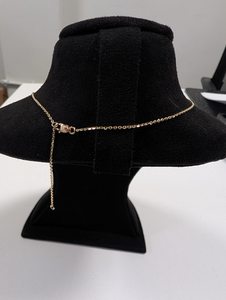 Delicado Collar de Diamantes con Barra Curva Graduada, 1.50 Ct DEF VVS, Diamante Cultivado en Laboratorio en Oro de 14K, para Uso Diario, Regalo - Product Image 3