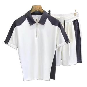 Custom Casual Stylish <b>Shorts</b> Shirt Set High Quality Lightweight <b>Shorts</b> Set for <b>Men</b> 100% Oragnic Cotton T-Shirt Sets - Product Image 1