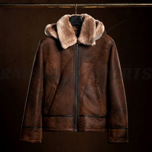 Veste en cuir véritable vintage pour homme - Design classique et tendance, haute qualité, faible MOQ, fabricant OEM personnalisé, imperméable - Product Image 4