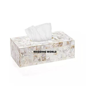 Luxury Wood <b>Tissue</b> Box Classic Green Powder Coated Stylish Handmade Top Selling Kitchenware New Wholesale Wooden <b>Tissue</b> Box - Product Image 2