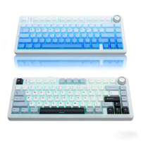 Aula F75 Mechanical Keyboard Tri-modc Hot-swappable 75% Layout Keys RGB Bulk Items Gaming Keyboard With Volume Knob for PC Gamer