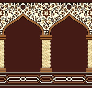 Tapis de mosquée en velours de qualité supérieure, confortable et durable, tapis de prière en rouleau, tapis de prière de conception personnalisée avec poils souples, vente en gros - Product Image 6