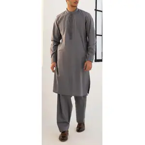 Top Trending Products Long Sleeve Men Shalwar Kameez Sets OEM Services Men's Kurta & Shalwar Kameez For Sale