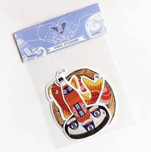 Packs d'autocollants en vinyle personnalisés anti-UV, imperméables et écologiques avec carte d'en-tête |   Autocollants personnalisés avec logo, 100 pièces, promotions de vente au détail - Product Image 5