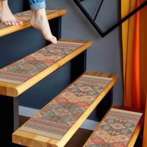 Tapis ethnique, tapis beige, tapis rouge, tapis moderne, tapis personnalisé - Product Image 4