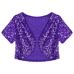 Women Sequin Jacket Fashion <b>Sparkly</b> Glitter Blazer Shiny Party Coat Stylish Outerwear Evening Clubwear Trendy <b>Tops</b> Wear - Product Image 2