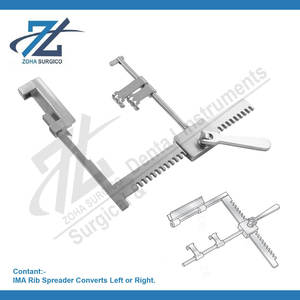 El esparcidor de costillas IMA convierte la hoja izquierda derecha en forma de U Manual de retractor dental de acero inoxidable - Product Image 2