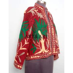 Chaqueta Acolchada Bordada Cotrise, Superventas, Ropa de Otoño Invierno para Mujer, Abrigo de Algodón Bohemio Hecho a Mano - Product Image 4