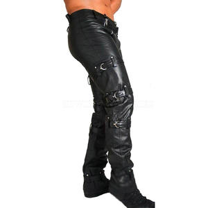 Pantalon en cuir gay léger en gros, pantalon en cuir gay confortable, pantalon en cuir gay à taille élastique pour la vente en ligne - Product Image 1