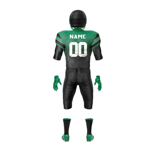 Kit d'uniformes de football à manches courtes col en V fait en polyester uniforme de football américain d'entraînement en club ensemble avec service OEM - Product Image 4